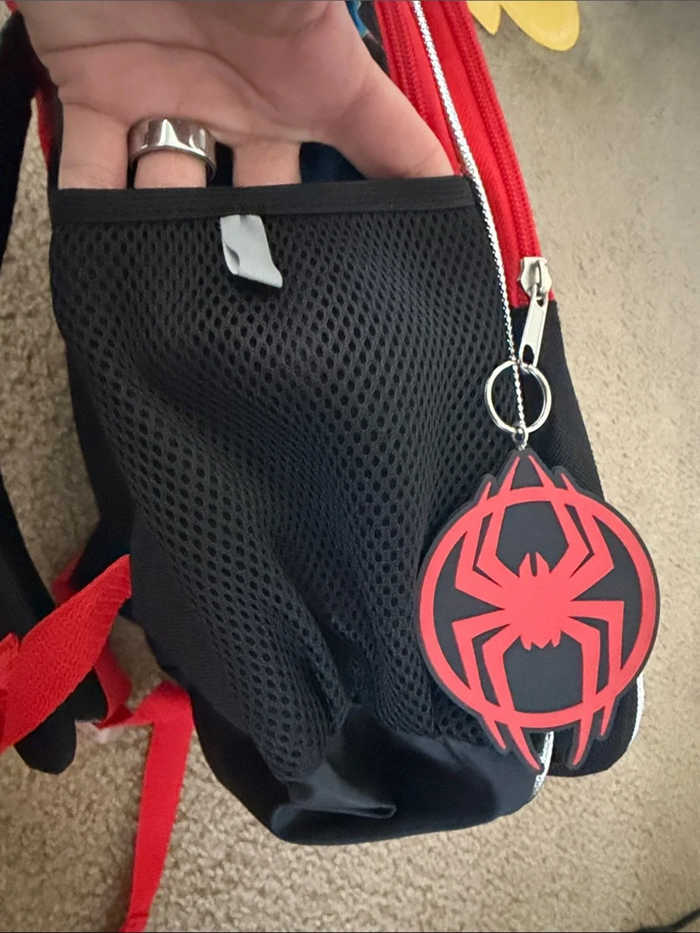 Spider-Man Miles Morales Kids Backpack - Black & Red